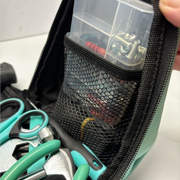 Her Hardware Tool Bag with Assorted Tools – Compact Durable Carry Case Set - Picture 6 of 9